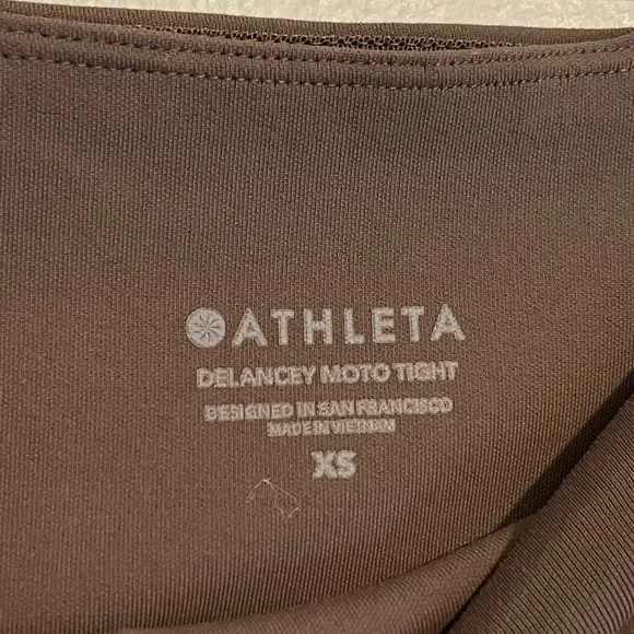athleta delancey moto tight in coffee house brown size xs - Picture 5 of 7